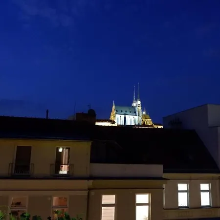 Apartment V Centru Mesta S Vyhledem Na Petra, A Parkovani Brno